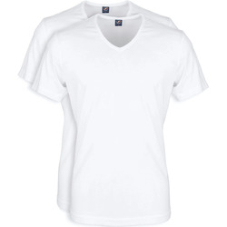 Textiel Heren T-shirts & Polo’s Suitable Wit T-Shirt 2Pack V-neck Wit