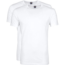 Textiel Heren T-shirts & Polo’s Suitable T-shirt Wit O-hals Ota 2-Pack Wit