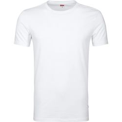 Textiel Heren T-shirts & Polo’s Levi's T-shirt Ronde Hals Wit 2Pack Wit