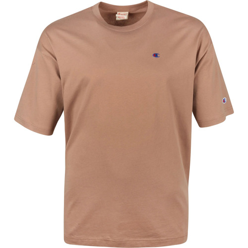Textiel Heren T-shirts & Polo’s Champion T-Shirt Logo Taupe Beige