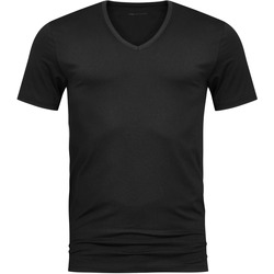 Textiel Heren T-shirts & Polo’s Mey V-hals Dry Cotton T-shirt Zwart Zwart