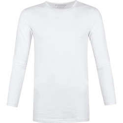 Textiel Heren T-shirts & Polo’s Garage Basic Longsleeve T-Shirt Stretch Wit Wit