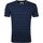 Textiel Heren T-shirts & Polo’s Marc O'Polo Logo T-shirt Streep Navy Blauw