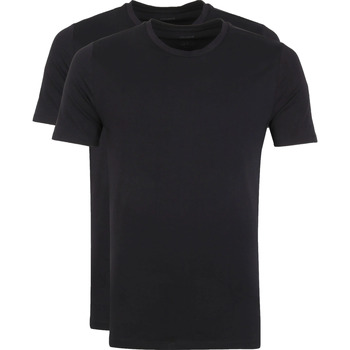 Textiel Heren T-shirts & Polo’s Björn Borg Thomas T-Shirts 2-Pack Zwart Zwart