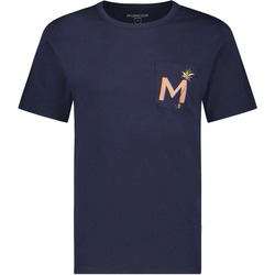 Textiel Heren T-shirts & Polo’s Mcgregor T-Shirt Pocket Logo Donkerblauw Blauw