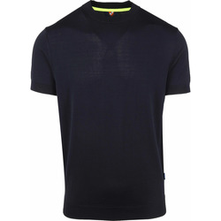 Textiel Heren T-shirts & Polo’s Suitable T-shirt Donkerblauw O-Hals Blauw