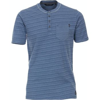 Textiel Heren T-shirts & Polo’s Casa Moda T-Shirt Blauw Strepen Blauw