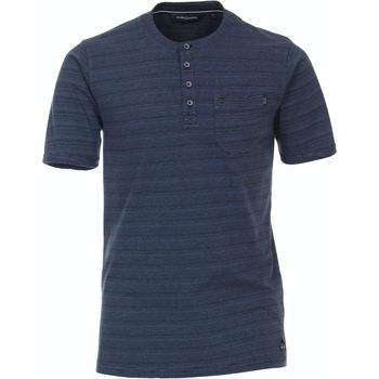 Textiel Heren T-shirts & Polo’s Casa Moda T-Shirt Donkerblauw Strepen Blauw