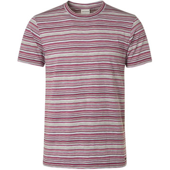 Textiel Heren T-shirts & Polo’s No Excess T-Shirt Strepen Rood Rood