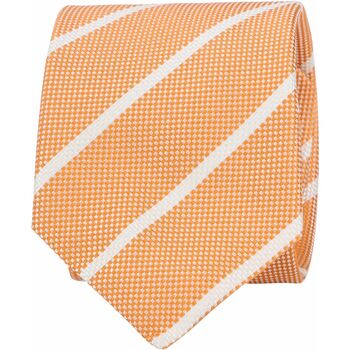 Textiel Heren Stropdassen en accessoires Suitable Stropdas Strepen Oranje Oranje