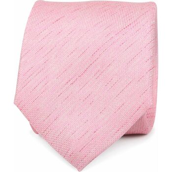 Textiel Heren Stropdassen en accessoires Suitable Stropdas Zijde Roze K81-3 Roze