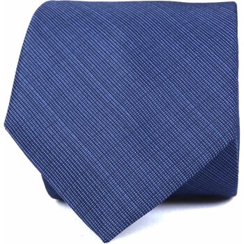 Textiel Heren Stropdassen en accessoires Suitable Stropdas Zijde Donkerblauw K82-1 Blauw