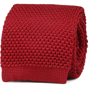 Textiel Heren Stropdassen en accessoires Suitable Knitted Stropdas Rood TK-04 Rood