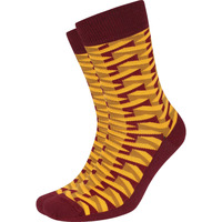 Ondergoed Heren Socks Suitable Pattern Sokken 3D Geel Bordeau