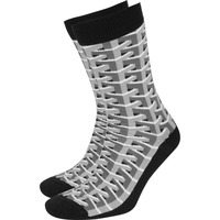 Ondergoed Heren Socks Suitable 3D Pattern Sokken Grijs Zwart