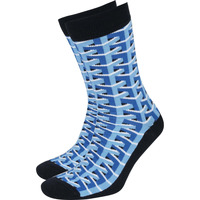 Ondergoed Heren Socks Suitable 3D Pattern Sokken Blauw Multicolour
