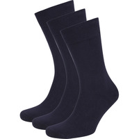 Ondergoed Heren Socks Suitable Sokken 3-Pack Donkerblauw Blauw