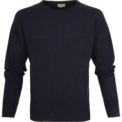 Textiel Heren Sweaters / Sweatshirts William Lockie Pullover Lamswol O Midnight Navy Blauw
