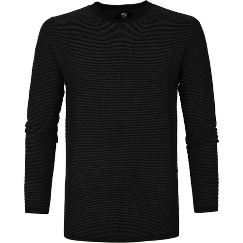 Textiel Heren Sweaters / Sweatshirts Suitable Katoen Leo Pullover Zwart Zwart
