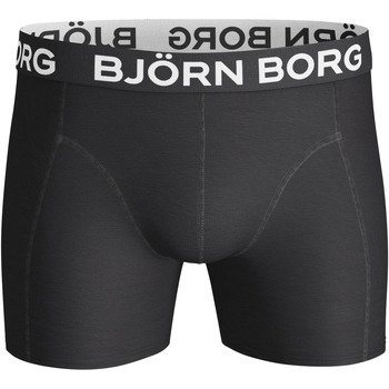 Björn Borg Boxers Solid Black 2 Pack Zwart