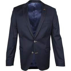 Textiel Heren Jasjes / Blazers Suitable Blazer Njaro Wol Donkerblauw Blauw