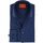 Textiel Heren Overhemden lange mouwen Suitable Overhemd Navy Blauw Twill DR-04 Bordeau