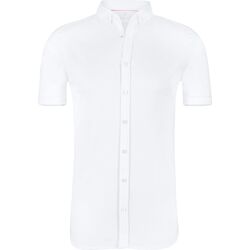Textiel Heren Overhemden lange mouwen Desoto Overhemd Korte Mouw Wit Wit