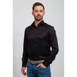 Textiel Heren Overhemden lange mouwen Suitable Overhemd Black Zwart