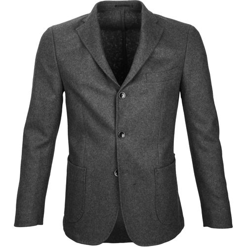 Textiel Heren Jasjes / Blazers Suitable Blazer Easky Wol Blend Grey Grijs
