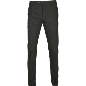 Textiel Heren Broeken / Pantalons Suitable Premium Pantalon Milano Green Groen