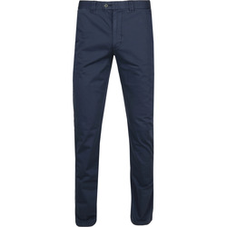 Textiel Heren Broeken / Pantalons Suitable Sartre Chino Navy Blauw