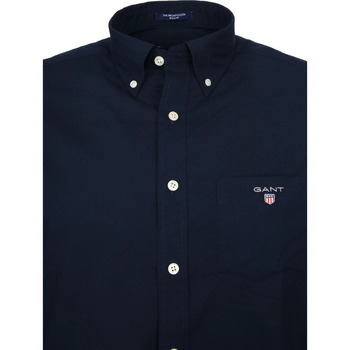 Gant Casual Overhemd Broadcloth Marine Blauw