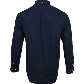 Gant Casual Overhemd Broadcloth Marine Blauw