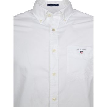 Gant Casual Overhemd Oxford Wit Wit
