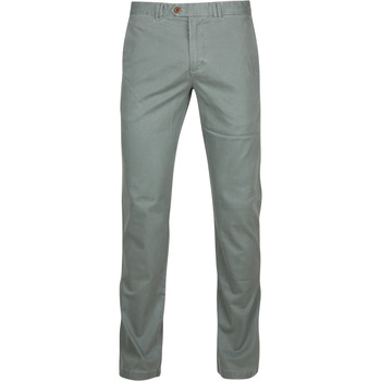 Textiel Heren Broeken / Pantalons Suitable Dante Chino Faded Groen Groen