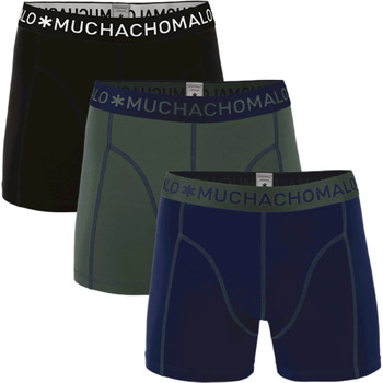 Ondergoed Heren BH's Muchachomalo Boxershorts 3-Pack 186 Zwart