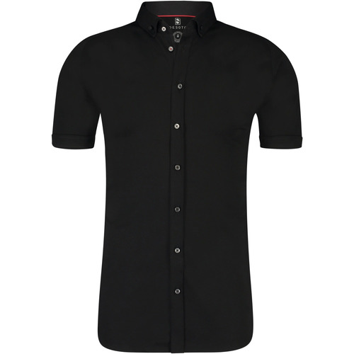 Textiel Heren Overhemden lange mouwen Desoto Overhemd Korte Mouw Zwart 081 Zwart