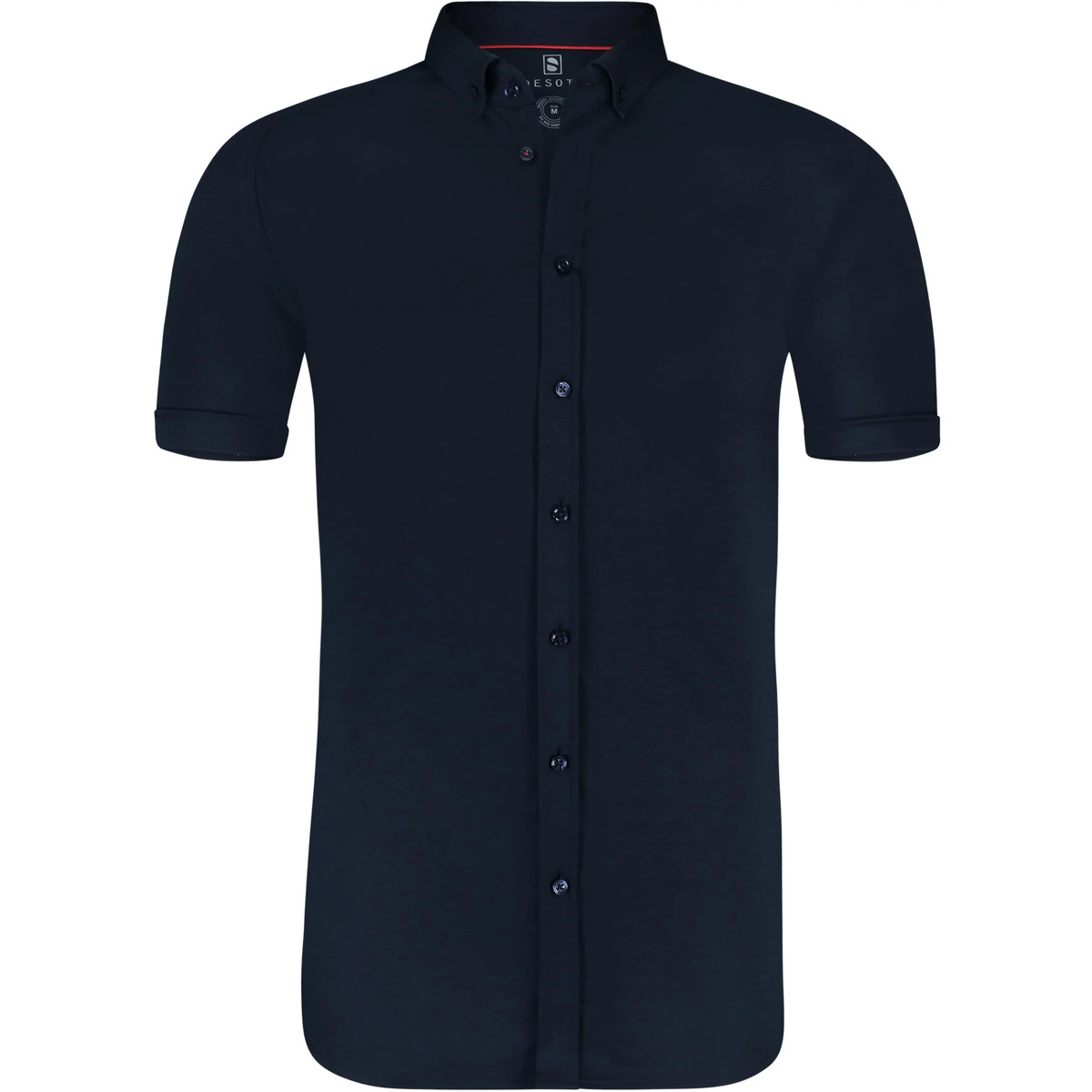 Textiel Heren Overhemden lange mouwen Desoto Overhemd Korte Mouw Navy 057 Blauw