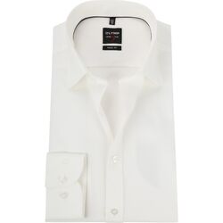 Textiel Heren Overhemden lange mouwen Olymp Overhemd Level 5 BF Off-White Beige