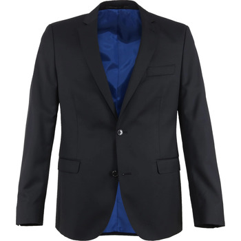 Textiel Heren Jasjes / Blazers Suitable Colbert Piga Wol Dark Navy Blauw
