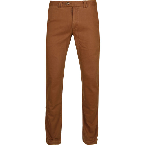 Textiel Heren Broeken / Pantalons Suitable Chino Dante Karamel Bruin