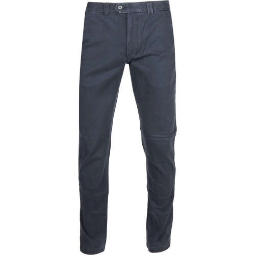 Textiel Heren Broeken / Pantalons Suitable Chino Navy Dante Blauw