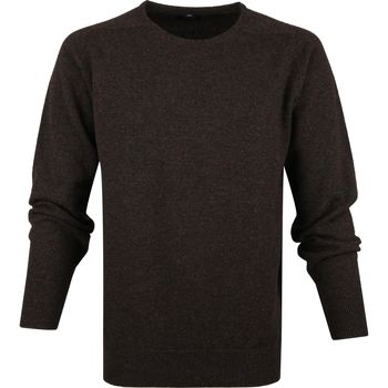 Textiel Heren Sweaters / Sweatshirts William Lockie Lamswol Donkerbruin Bruin