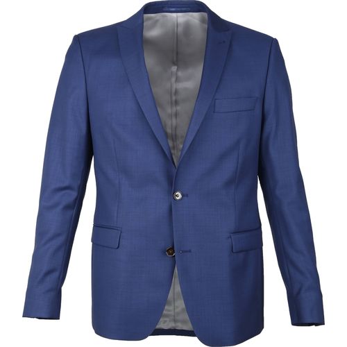 Textiel Heren Jasjes / Blazers Suitable Colbert Evans Wol Blauw Blauw