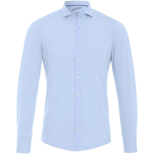 Textiel Heren Overhemden lange mouwen Pure H.Tico The Functional Shirt Blauw Blauw
