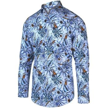 Textiel Dames Overhemden Blue Industry Overhemd Tropisch Blauw Multicolor