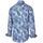 Textiel Heren Overhemden lange mouwen Blue Industry Overhemd Tropisch Blauw Multicolour