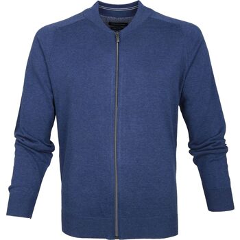 Textiel Heren Sweaters / Sweatshirts Casa Moda Vest Zip Blauw Blauw
