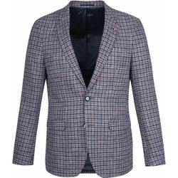 Textiel Heren Jasjes / Blazers Suitable Prestige Colbert Lauderdale Ruit Multicolour