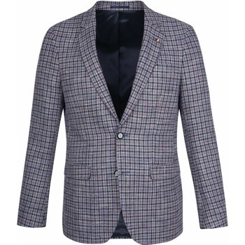 Textiel Heren Jasjes / Blazers Suitable Prestige Colbert Lauderdale Ruit Multicolour